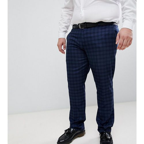 Farah - Hurstleigh - Exclusivité ASOS - Pantalon de costume ajusté à carreaux - marine - Farah Smart - Modalova