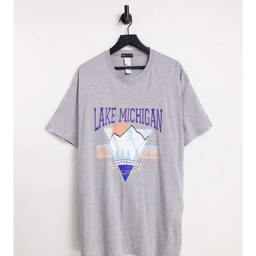 I Saw It First Plus - Lake Michigan - T-shirt oversize à motif graphique - I Saw It First Curve - Modalova
