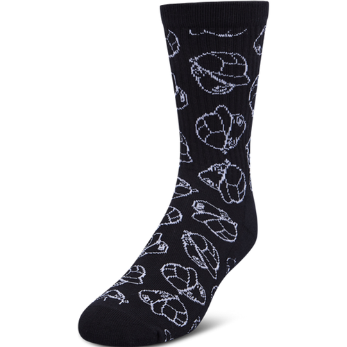 Paperboy Unisexe - Chaussettes, Noir - Taille One Size - Coton, Polyester, Élasthanne - New Balance - Modalova