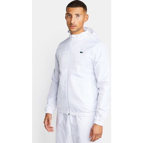 Diamond Weave Hooded Vestes Zippees - Blanc - Taille: XS - Foot Locker - Lacoste - Modalova