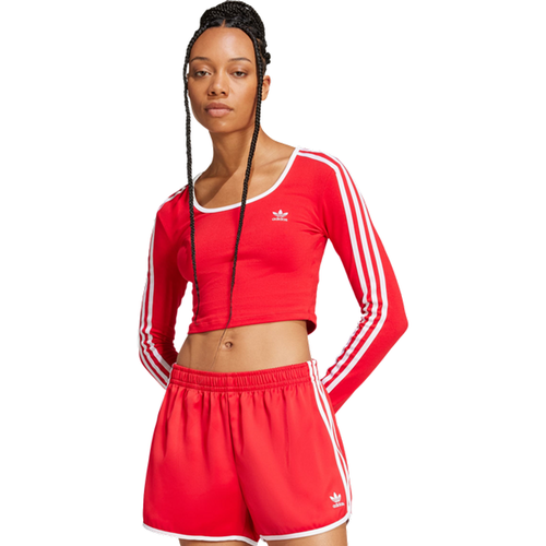 Stripes T-Shirts - Rouge - Taille: 34 - Jersey de coton - Foot Locker - Adidas - Modalova