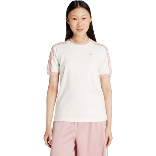 Originals 3-stripes T-shirt T-Shirts - Blanc - Taille: 34 - Jersey de coton - Foot Locker - Adidas - Modalova