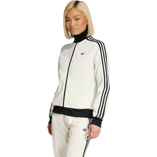 Classic - Vestes Zippees, Blanc - Taille 38 - Jersey de coton - Adidas - Modalova