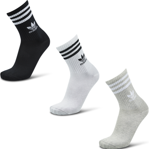 Solid Crew 3 Pack Unisexe - Chaussettes, Blanc - Taille 34-36 - Adidas - Modalova