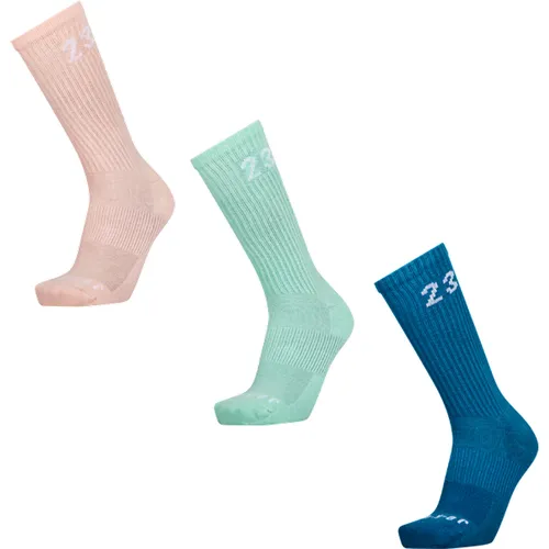 Everyday Essential Crew 3 Pack Unisexe Chaussettes - Bleu - Taille: 35 - 38 - Coton - Foot Locker - Jordan - Modalova