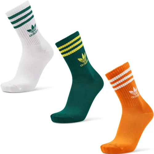 Solid Crew 3 Pack Unisexe Chaussettes - Rouge - Taille: 37-39 - Foot Locker - Adidas - Modalova