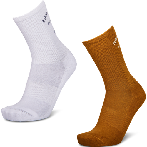 Crew 2 Pack Unisexe Chaussettes - Blanc - Taille: 35-38 - Coton - Foot Locker - New Balance - Modalova