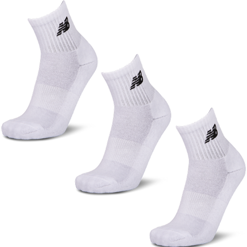 Quarter 3 Pack Unisexe Chaussettes - Blanc - Taille: 35-38 - Foot Locker - New Balance - Modalova