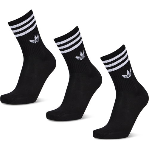 Mid Cut Crew 3 Pack Unisexe - Chaussettes, Noir - Taille 34-36 - Adidas - Modalova