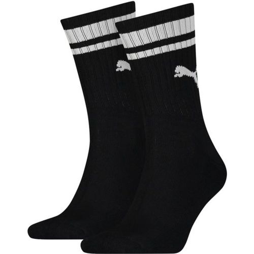Her Stripe Crew 2pack 43-46 Unisexe - Chaussettes, Noir - Taille 43 - 46 - Puma - Modalova