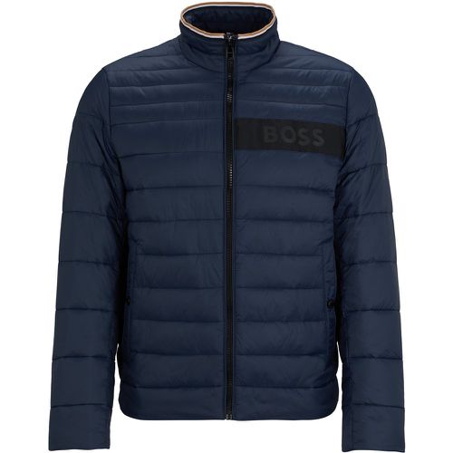 Veste matelassée déperlante avec bande logo en 3D - Boss - Modalova