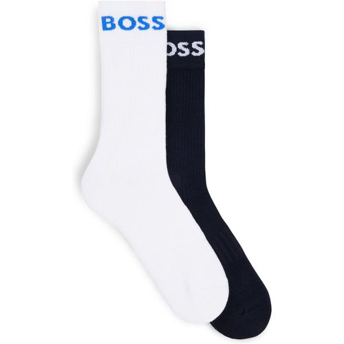 Lot de deux paires de chaussettes courtes en coton mélangé - Boss - Modalova