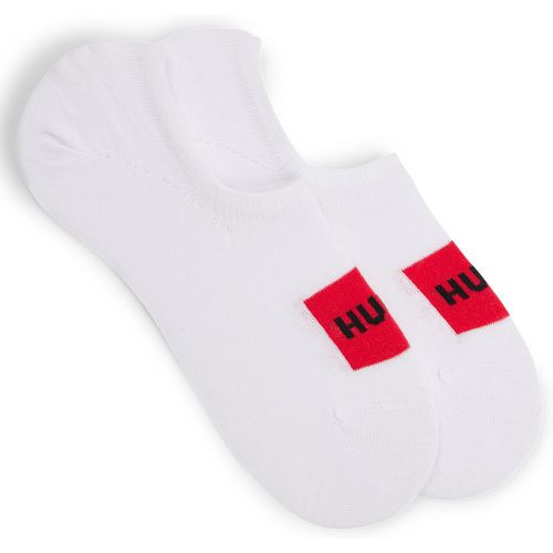 Lot de deux paires de chaussettes invisibles avec étiquettes logo rouges - HUGO - Modalova