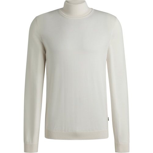 Pull Slim à col roulé en laine mérinos - Boss - Modalova