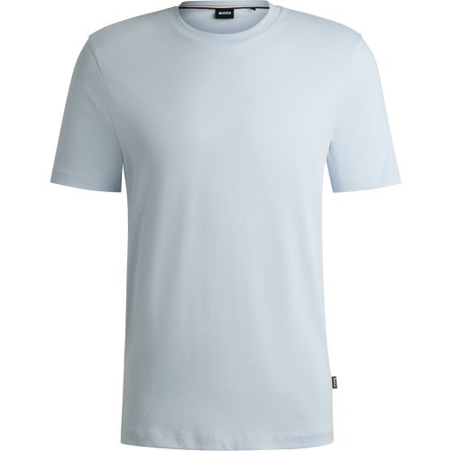 T-shirt en jersey de coton avec détail logoté - Boss - Modalova