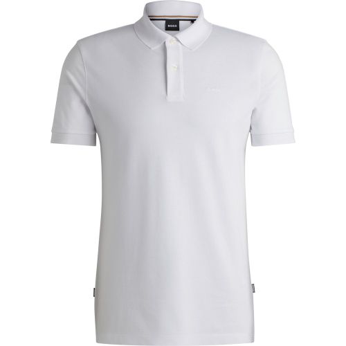 Polo en coton biologique avec logo brodé - Boss - Modalova