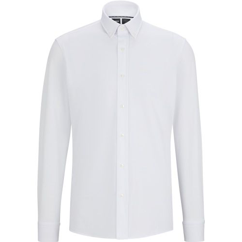 Chemise Regular Fit en jersey de coton mélangé structuré - Boss - Modalova