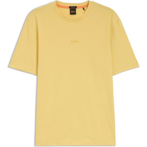 T-shirt Relaxed en coton stretch à logo imprimé - Boss - Modalova