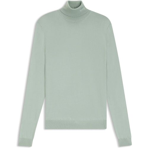 Pull Regular à col roulé en laine vierge - HUGO - Modalova