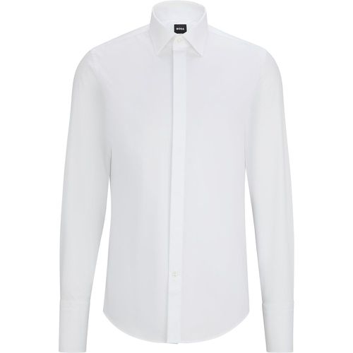 Chemise habillée Slim Fit en coton stretch facile à repasser - Boss - Modalova