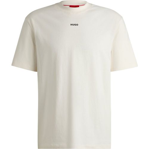 T-shirt Relaxed Fit en jersey de coton à logo imprimé - HUGO - Modalova