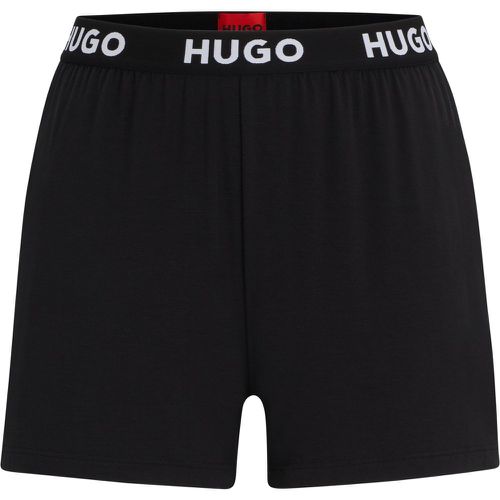 Short de pyjama en jersey stretch avec taille logotée - HUGO - Modalova