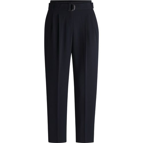 Pantalon court Regular en crêpe infroissable - Boss - Modalova