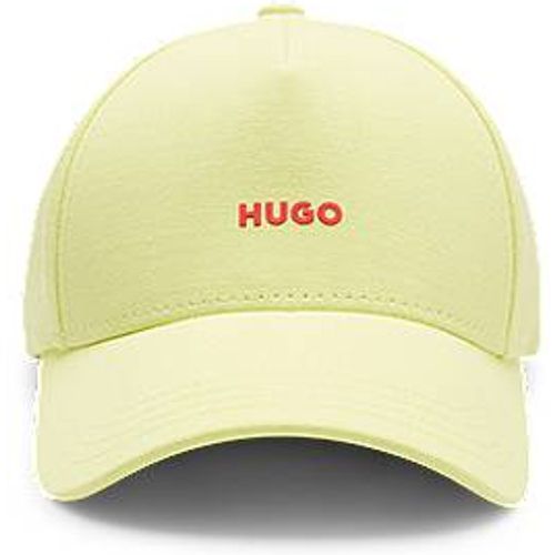 Casquette en twill de coton avec logo imprimé - HUGO - Modalova