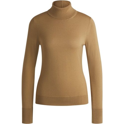 Pull en laine vierge à col roulé - Boss - Modalova