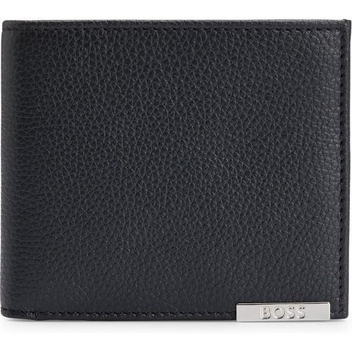 Boîte cadeau avec portefeuille et porte-cartes en cuir, à plaquette logo - Boss - Modalova