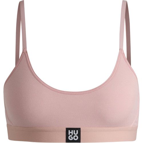 Brassière en modal stretch avec bandeau à logo - HUGO - Modalova