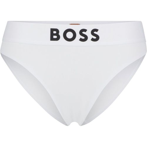 Slip taille haute à logo contrastant - Boss - Modalova