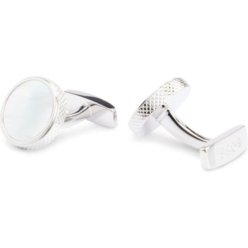 Boutons de manchette ronds avec insert en nacre - Boss - Modalova