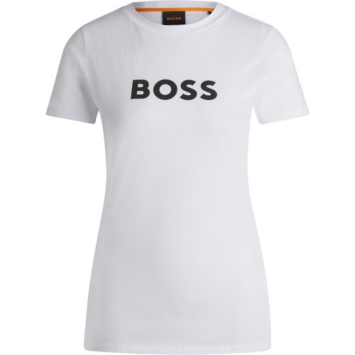 T-shirt Regular Fit en jersey de coton avec logo contrastant - Boss - Modalova