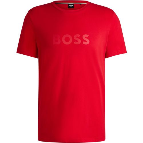 T-shirt Regular en jersey de coton avec protection anti-UV SPF 50+ - Boss - Modalova