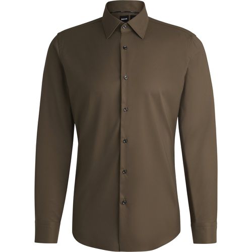 Chemise Slim en twill stretch performant - Boss - Modalova