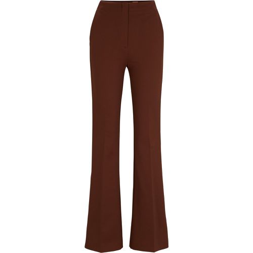 Pantalon Regular Fit évasé en twill stretch - Boss - Modalova