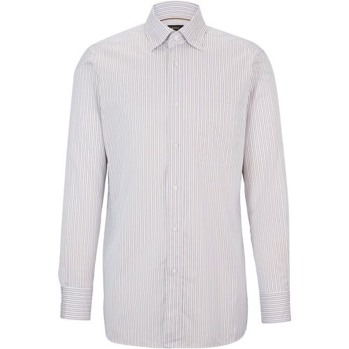 Chemise Regular Fit en twill de coton à rayures - Boss - Modalova