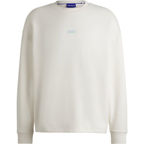 Sweat en molleton de coton avec logo imprimé - HUGO - Modalova