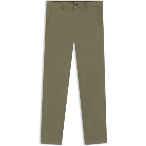 Chino Slim en satin de coton stretch - Boss - Modalova