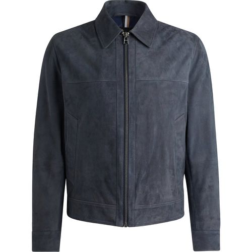 Veste Regular en cuir suédé - Boss - Modalova