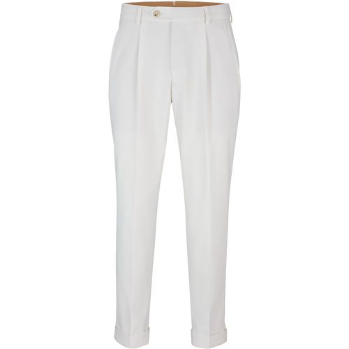 Pantalon Relaxed Fit en laine stretch - Boss - Modalova