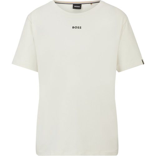 T-shirt de pyjama en jersey de coton stretch à logo imprimé - Boss - Modalova