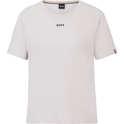 T-shirt de pyjama en coton stretch à logo imprimé - Boss - Modalova