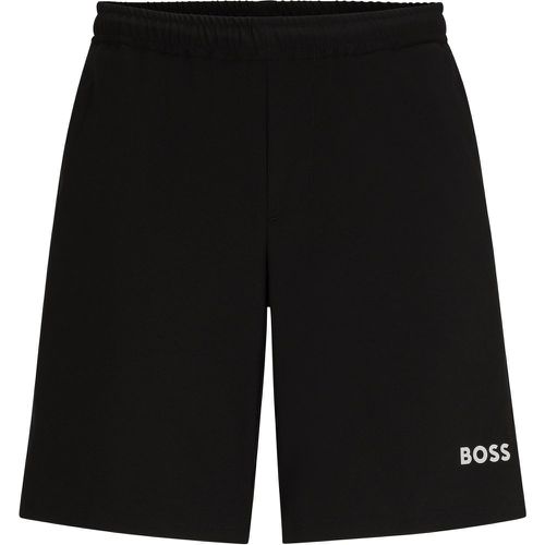 Short Regular Fit en tissu au séchage rapide à logo imprimé - Boss - Modalova