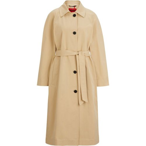 Trench Relaxed Fit en coton stretch - HUGO - Modalova