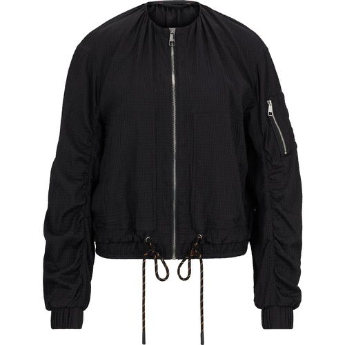 Veste zippée Regular Fit avec cordon de serrage à motif - Boss - Modalova