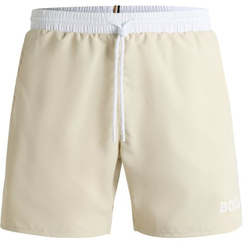 Short de bain en tissu à séchage rapide avec détails contrastants - Boss - Modalova