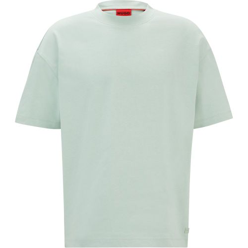 T-shirt Oversize unisexe en coton avec étiquette logotée - HUGO - Modalova