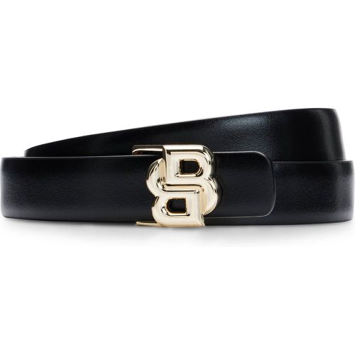 Ceinture réversible en cuir italien avec boucle à double monogramme - Boss - Modalova